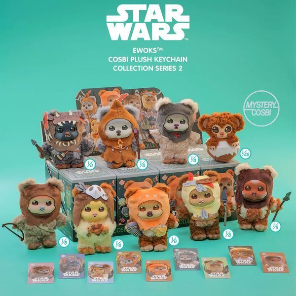 Плюшевый брелок Hot Toys COSBI Star Wars Ewok Series Plush Pendant Blind Box / Хот Тойс Косби Звездные Войны Евоки PPLU114N фото
