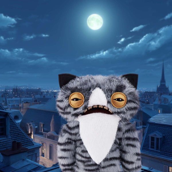 М'яка іграшка Fuggler Alley Cats Wide Eyed Cat Фуглер Вуличні Коти Тигрокіт Підозрійко 24 см (15752E) 15752E фото