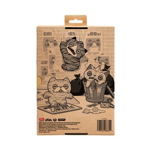 Мягкая игрушка Fuggler Alley Cats Cheeze Фуглер Уличные Коты Муркотун Темняшко 24 см (15752D) 15752D фото