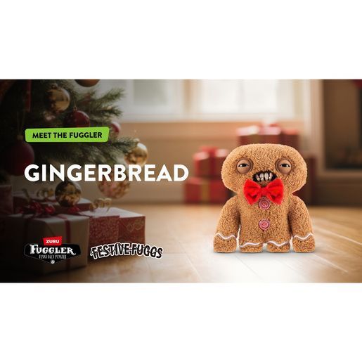 Мягкая игрушка Fuggler Festive Fuggs Gingerbread Man Фуглер Пряничный человечек 15729 фото