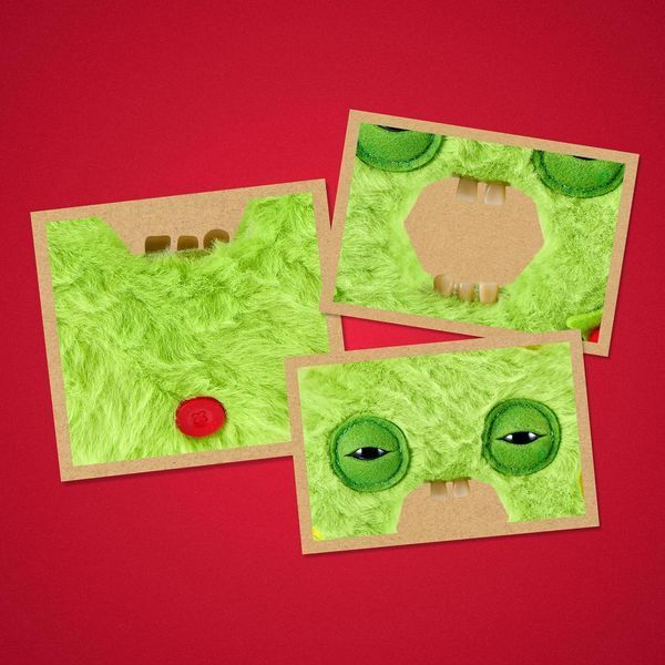М'яка іграшка Fuggler Festive Fuggs Keith Wreathington Фуглер Святковий зубастий монстр Кіт Врітінгтон Різдвяний вінок 24см 15785E фото