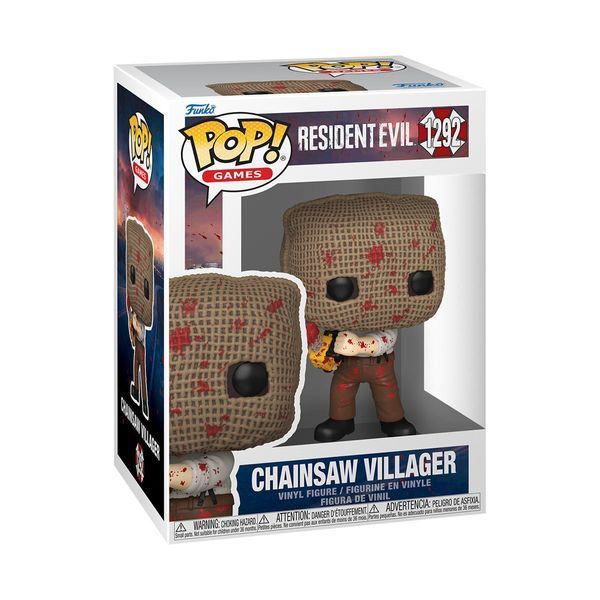 Фигурка Funko Pop Resident Evil Chainsaw Villager / Фанко Поп Обитель Зла Фермер с бензопилой 1292 RE CV 1292 фото