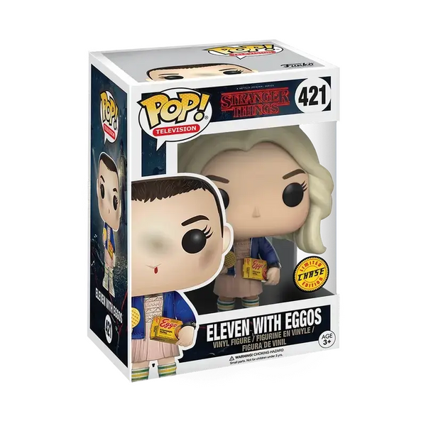 Фігурка Funko Pop Stranger Things Eleven with Eggos / Фанко Поп Дивні дива Одинадцять 421 Chase ST EW 421c фото