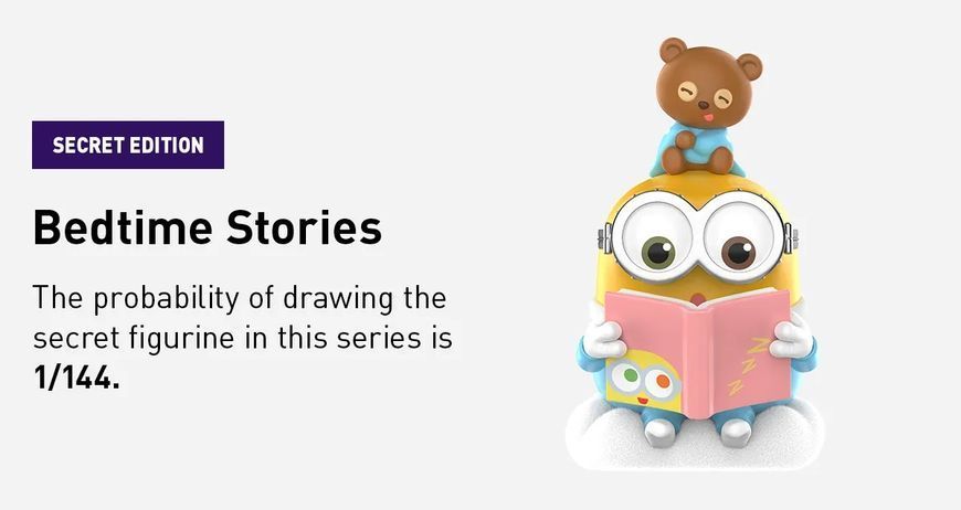 Коллекционная фигурка-сюрприз Pop Mart Minions Bedtime Stories / Поп Март Миньоны popminion01 фото
