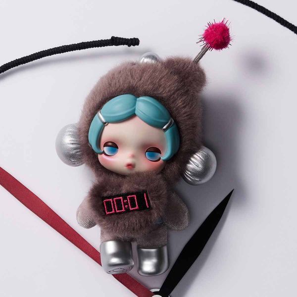 Плюшевый брелок Pop Mart SKULLPANDA Off Mode Series Plush Doll Pendant / Поп Март Скуллпанда popskull10 фото