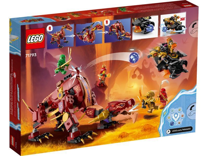 Конструктор LEGO NINJAGO Вулканічний Дракон, що трансформує Хітвейва (71793) 71793 фото
