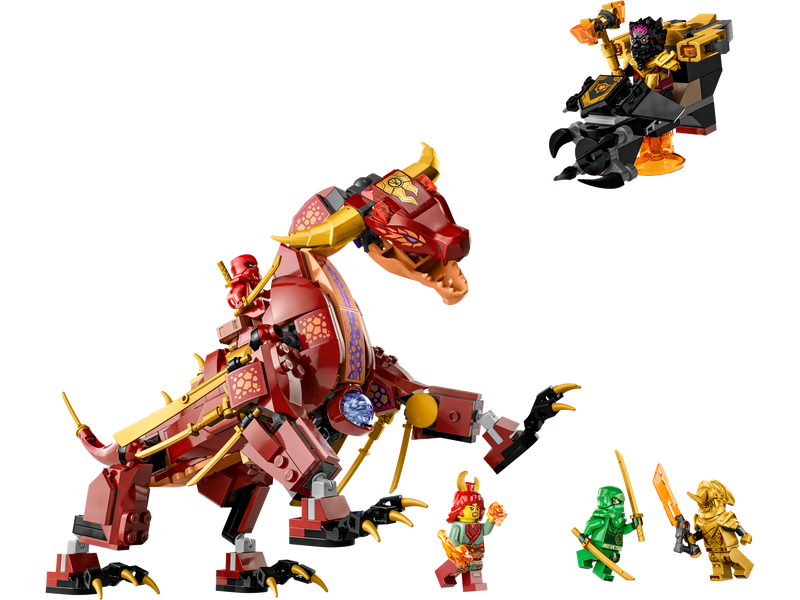 Конструктор LEGO NINJAGO Вулканічний Дракон, що трансформує Хітвейва (71793) 71793 фото