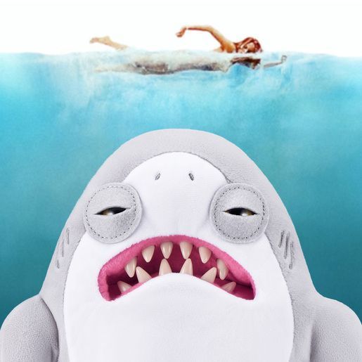 Мягкая игрушка Fuggler Jaws Shark Фуглер Челюсти Акула Акулик Гризунко 24 см (15747) 15747 фото