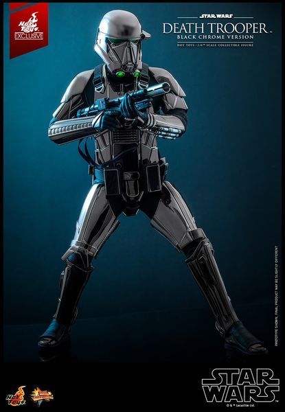 Коллекционная фигурка 1/6 Hot Toys Star Wars The Clone Wars - Death Trooper (Black Chrome) / Хот Тойс Звездные Войны Штурмовик Смерти MMS621 MMS621 фото